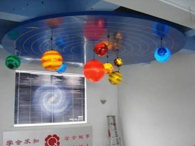 探索太阳系 静态展示内发光八大行星教学观察